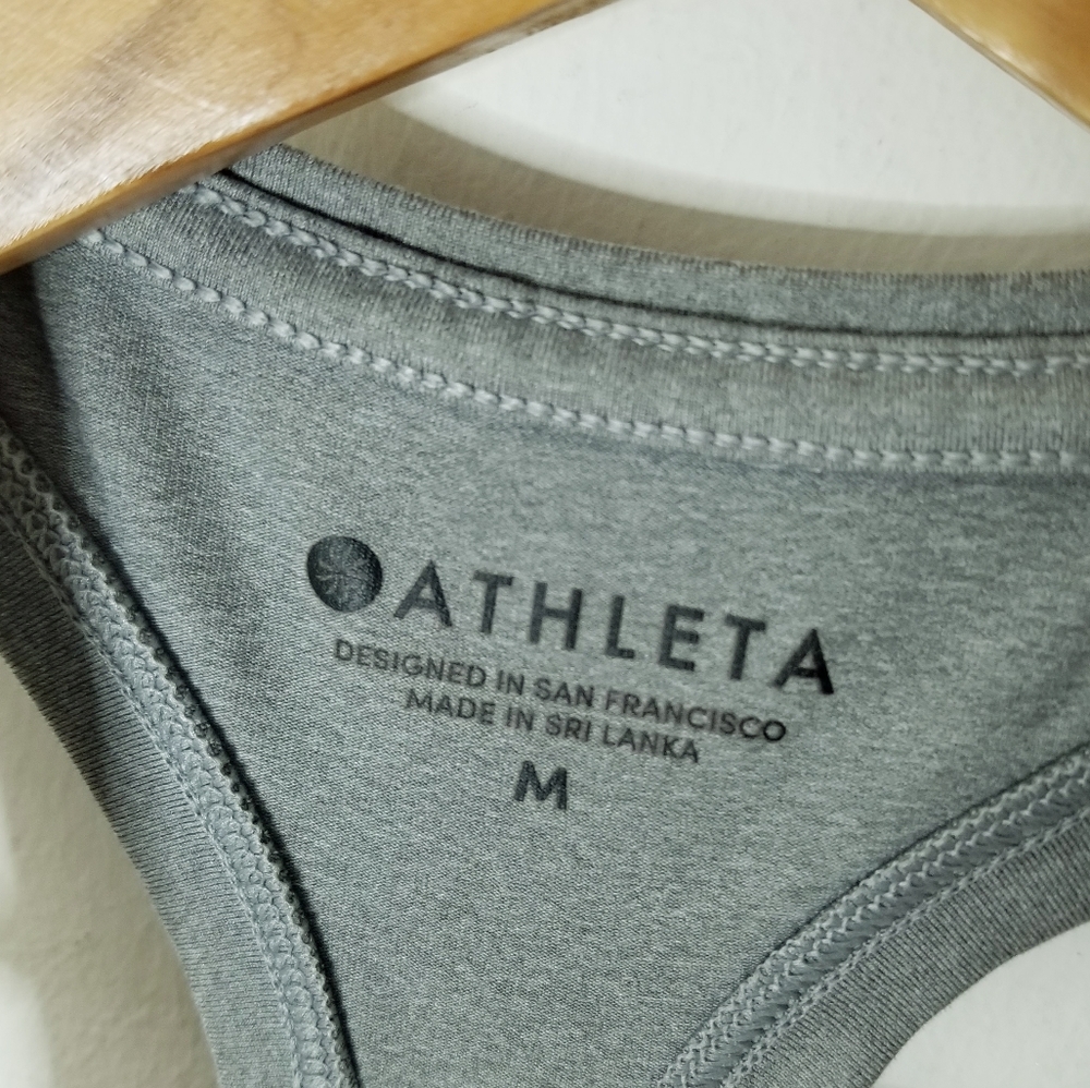 Athleta Limitless Keyhole Tank in Gray Heather Sz M - Picture 6 of 11